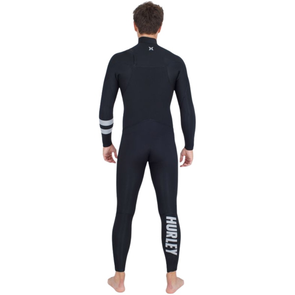 2025 Hurley Mens Advant 4/3mm Chest Zip Wetsuit MFS0013423 - Black